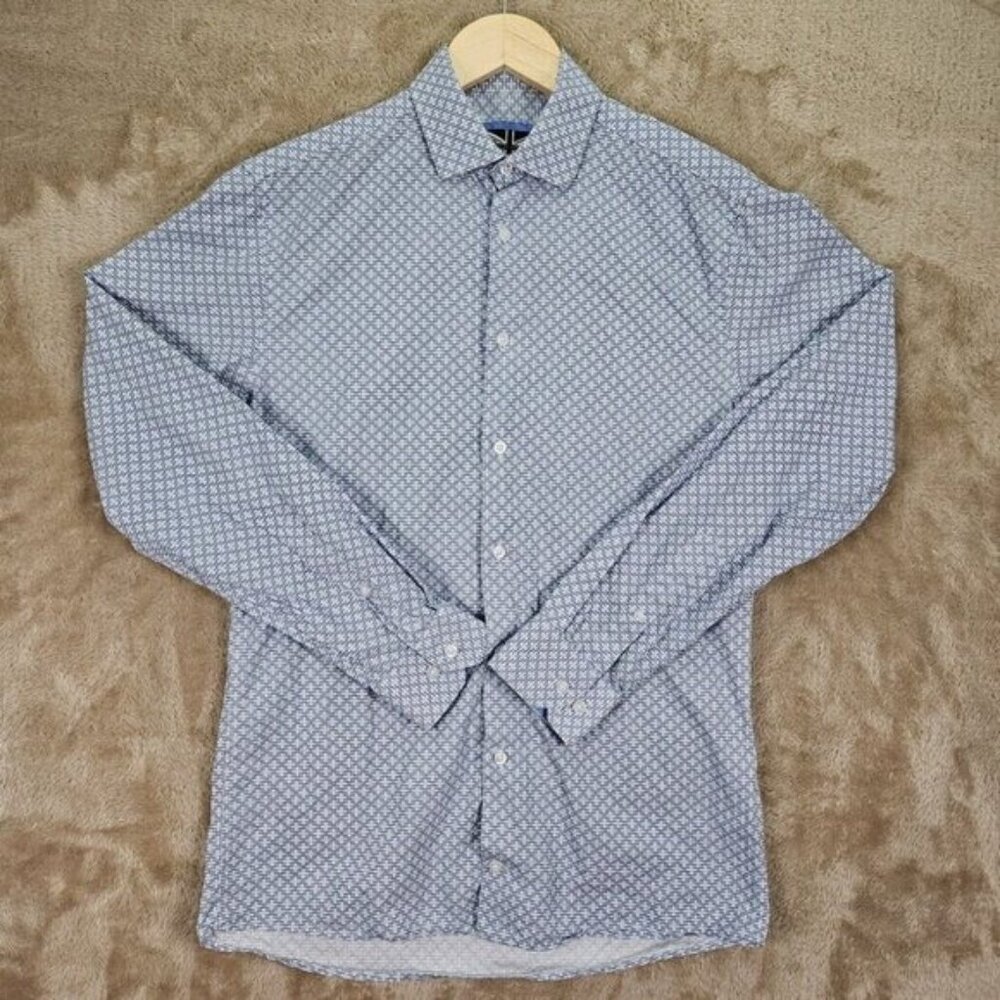 Soul Of London Dress Shirt Men's Size 15 Multicolor Long Sleeve Preppy